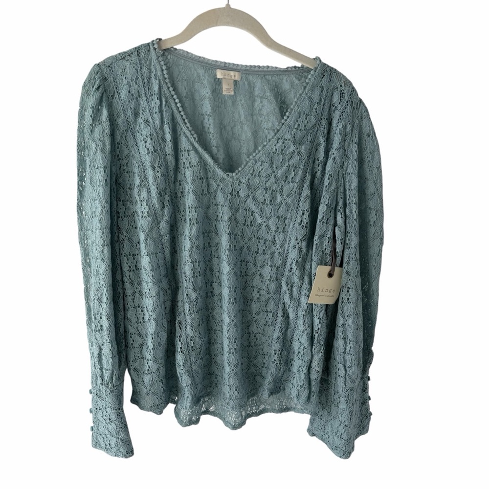 Hinge Lace Boho Romantic Vintage Inspired Cottagecore Fairycore Coquette L Top